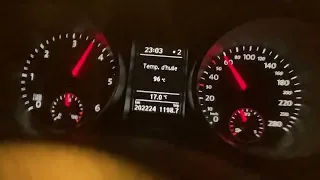 Acceleration 0-100 golf 6 GTD stage 1+