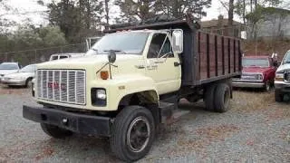 1990 GMC Topkick Dumptruck Start Up, Engine, and In Depth Tour