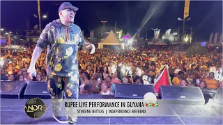 RUPEE LIVE PERFORMANCE IN GUYANA 🇬🇾🇬🇾 | STINGING NETTLES INDEPENDENCE WEEKEND GENISIS BAND LAUNCH...