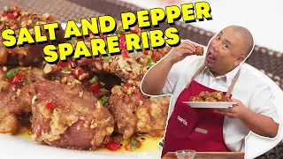 Kayang lutuin ang chinese-resto favorite na Salt & Pepper Spare Ribs Recipe! | SIMPOL | CHEF TATUNG