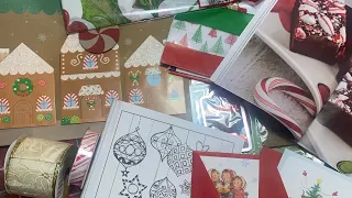 Dollar Tree Christmas junk journal items // shop with me + haul