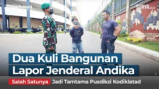 DUA KULI BANGUNAN LAPOR JENDERAL ANDIKA PERKASA, Persahabatan Sandi dan Anam dari Kuli Jadi TNI