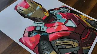 Drawing Iron man (Tony stark)- neetubamniyaart Part - 2