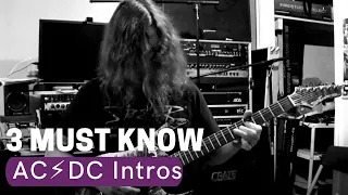 How to Play 3 Must Know AC⚡DC Intros on Guitar 🎸 (Easy Guitar Lesson w/ Darrin Goodman)