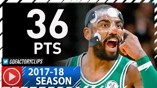 Masked Kyrie Irving Full Highlights vs Spurs (2017.12.08) - 36 Pts