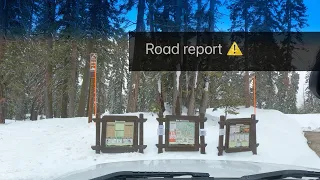 Road Conditions Report:  Big Meadows Staging Area 4/7/2024