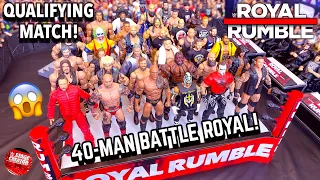 40-MAN ACTION FIGURE BATTLE ROYAL! ROYAL RUMBLE QUALIFYING MATCH!