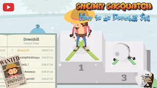 Sneaky Sasquatch Record - How to do Downhill Skiing [Apple Arcade]