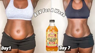 I TRIED APPLE CIDER VINEGAR FOR A WEEK: INSANE RESULTS: FAST WEIGHTLOSS