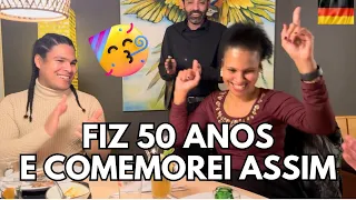 COMEMOREI ASSIM MEUS 50 ANOS | CHURRASCARIA NA ALEMANHA | LÁGRIMAS DE ALEGRIA