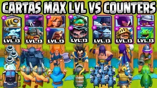 CARTAS al MÁXIMO VS SUS COUNTERS | MAX LEVEL VS COUNTERS | RETO CLASH ROYALE | Clash Royale Olympics