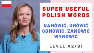 Very useful Polish words with a stem "mówić" (A2-B1)