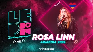 🇦🇲 Rosa Linn (Armenia 2022) - "Universe" - LIVE @ London Eurovision Party 2024