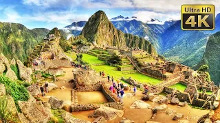 Machu Picchu, Aguas Calientes, Peru - 4K Stock Footage