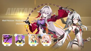 Thelema Mad Pleasure: Shadowbringer and Crane of Taixuan Outfit Gacha! Honkai Impact 3rd v7.4