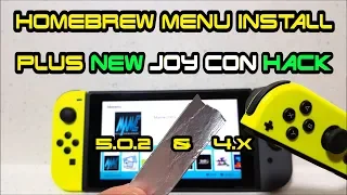 How to install HomeBrew Menu on Nintendo Switch + JoyCon Tin Foil Trick 1.0.0-5.1.0 firmware RCM