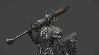 Dark Souls 2 - Black Knight Ultra Greatsword vs Fume Knight