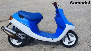 Installing plastic on the Yamaha Jog scooter