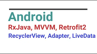 Android Kotlin RxJava MVVM Retrofit2 on RecyclerView | Glide | Example 2020