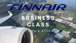 Finnair A350 | Business class | Amsterdam (AMS) - Helsinki (HEL) | Beautiful takeoff