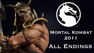 Mortal Kombat 2011 - Все концовки HD (Русские субтитры)