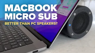 Your M1 MacBook Pro needs a subwoofer. Seriously audiophile sound from a laptop!