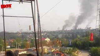 Донецк бомбят тяжёлой артиллерией 14.08.2014