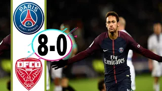 Paris Saint Germain  vs Dijon 8-0 All Goals and highlightss || 17/01/2018 || PSG VS DIJON HIGHLIGHTS