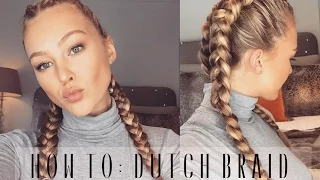 How To: Dutch Braid Your Own Hair | Hollie Hobin