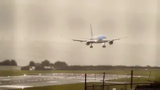 Dramatic Landing at Bristol Airport