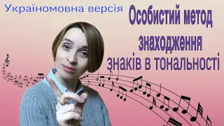 Як знайти знаки в тональності.  Особистий метод.