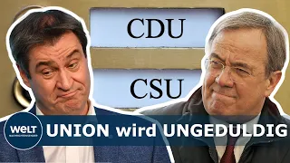 SÖDER ODER LASCHET: Machtkampf - In der Union wächst Druck für schnelle Kür Kanzlerkandidaten