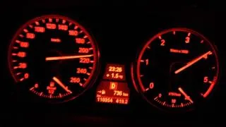BMW X5 40d E70 Start up and acceleration 0 - 235 km/h