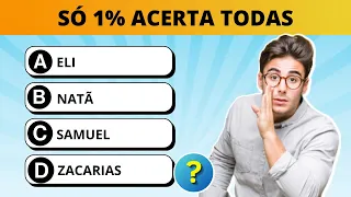 10 PERGUNTAS BÍBLICAS SOBRE HOMENS DA BÍBLIA - QUIZ BÍBLICO