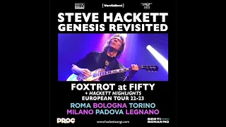 Videomessaggio di Steve Hackett per Prog Italia - 8/11/22