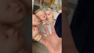 Dancing Mini Reborn Heads 🤪 #minireborn #reborn #playborn #dancingbaby #funnybaby #reborndolls