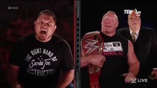 Brock Lesnar and Samoa Joe interview