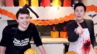 Dan and Phil try Pumpkin Carving but it's out of context