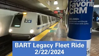 BART Legacy Fleet Final "real" Ride (February 22, 2024)