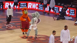 Basketball Mascot dancing Salsa