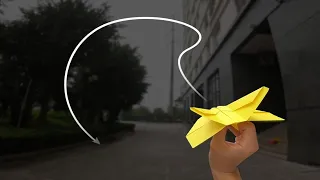 Kağıttan Boomerang Uçak Yapımı 39 | Bumerang kağıt uçakları yapma | Paper Airplane