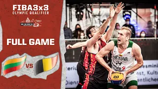 Lithuania v Belgium | Men's - Full Game | FIBA 3x3 Olympic Qualifier