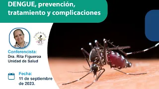 DENGUE, prevención, tratamiento y complicaciones.