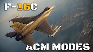 DCS F-16 Viper ACM Modes Tutorial