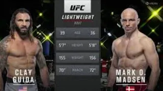 UFC vegas 34 - Clay Guida vs Mark O.Madsen - Full Fight Highlights