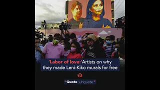 ‘Labor of love:’ Artists on why they made Leni-Kiko murals for free