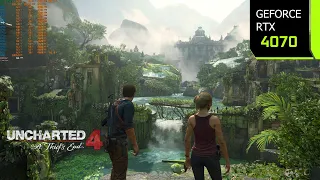 Uncharted 4: A Thief’s End | RTX 4070 4K, 1440p, 1080p DLSS 3.1 Quality | i7 10700F | PC Performance