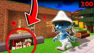 CHOWAMY SIĘ PRZED SMURFCAT W TAJNEJ KRYJÓWCE W DOMU Z DIRTU W MINECRAFT?! GPLAY & LUMI