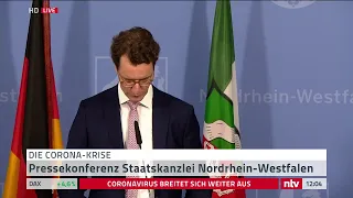 Live: Pressekonferenz aus NRW zur Corona-Lage.