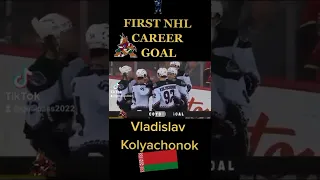 FIRST NHL CAREER GOAL Vladislav Kolyachonok